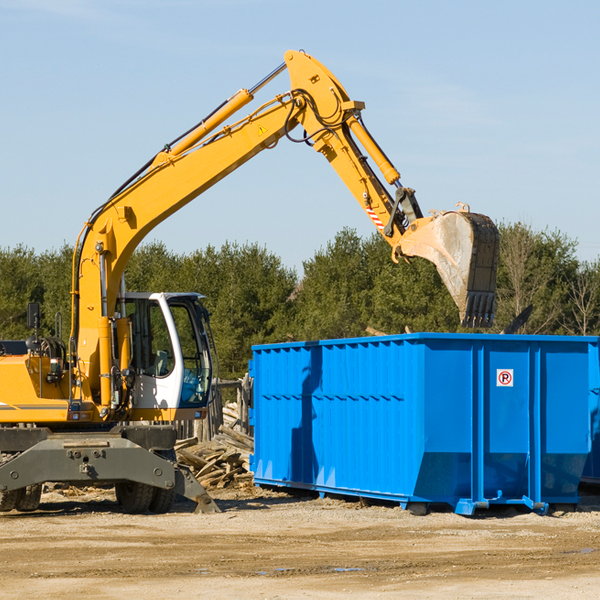 what size residential dumpster rentals are available in Conway